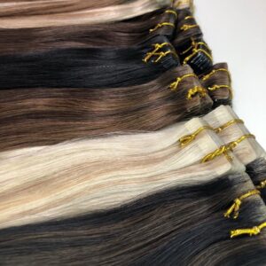 LUXEXTEND Invisible Tape Hair Extensions #P6A/60A | 10 Stuks | 25 gram | 60CM