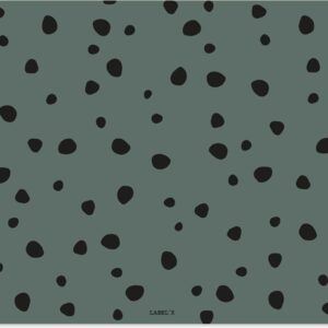Label2X - Knutselmat Dots Groen - 60x35cm - Placemats