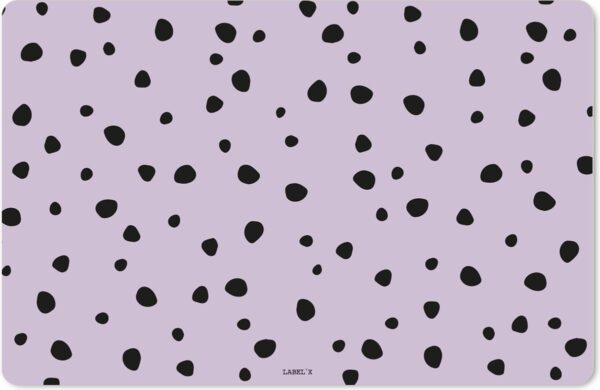 Label2X - Knutselmat Dots Lila - 140x90cm - XL - Placemats