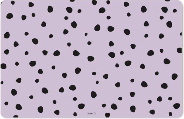 Label2X - Knutselmat Dots Lila - 60x35cm - Placemats