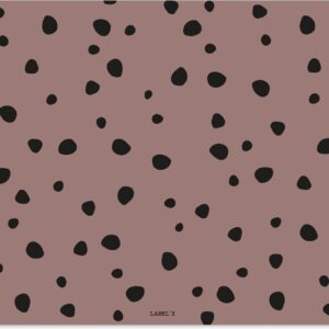 Label2X - Knutselmat Dots Oudroze - 60x35cm - Placemats