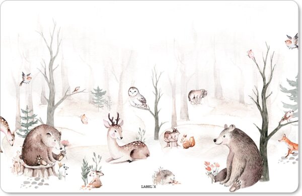 Label2X - Knutselmat Forest - 60x35cm - Placemats