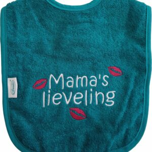 Lake green kleurige slab met "Mama's lieveling" - moeder, mamma, moederdag, kraamcadeautje, verjaardag, cadeautje, baby