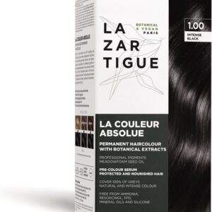 Lazartigue Pakket La Couleur Absolue Permanent Haircolour 1.00 Noir Intense