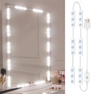 Led strip spiegellamp met verlichting 42-leds - spiegellampen spiegelverlichting USB hollywood spiegel - badkamerverlichting badkamer - make up