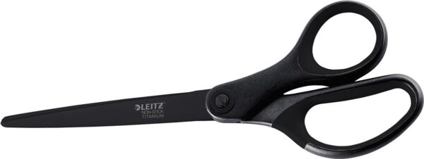 Leitz schaar, 20,5 cm, anti-klevend titanium, zwart 5 stuks