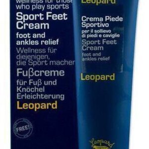 Leopard-Sport Voetcrème-verlicht voeten en enkels-100 ml.