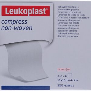 Leukoplast compress non-woven, steriel, 10x10cm. 6x1st (71288-11)
