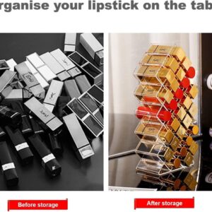 Lippenstift-opbergdoos, transparante cosmetica-opbergdoos, opbergdoos voor lippenstift-display-rack, 16-bits acryl
