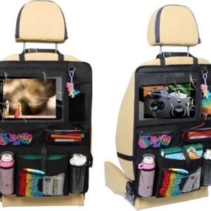 Luxe Autostoel Rugleuning Opbergtas voor iPad en opslag voor dranken,Fijn voor kinderen en vakantie