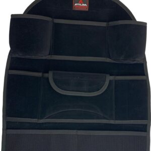 Luxe Autostoel organizer| Autostoel opbergvakken| Autostoel beschermhoes met opbergvakken| Autostoelbeschermer| Autostoel reisvakken| vakantie organizer Auto| Car Seat Protector Back Cover| zwart
