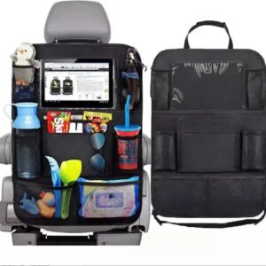 Luxe en Stevige Autostoel Organizer met Tablethouder - Auto Organizer - Auto/Accessoires/Bescherming - 45*65cm - Zwart - 1 Stuk