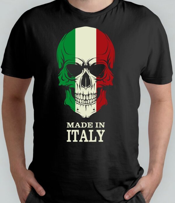 MADE IN ITALY - T Shirt - Italy - SkullArt - Gift - Cadeau - SkullLove - SkullCollection - SkullSculpture - SchedelKunst - SchedelLiefde - SchedelVerzameling - SchedelDecoratie