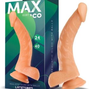 MAX and CO - Kurt Realistic Dildo With Testicles Flesh 9,4 - 24 Cm