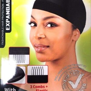 MESH DOME CAP with combs & elastic
