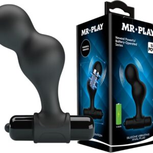 MR PLAY | Mr Play - Silicone Vibrating Anal Plug Black