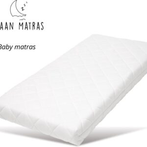 Maan matras ® Baby matras - Ledikant matras - 60x160 x10 - Wasbare hoes - Anti allergisch