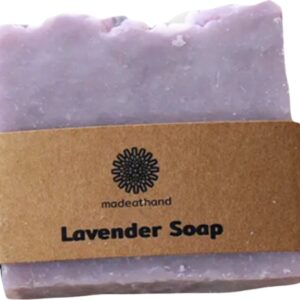 Madeathand | Zeep | Natuurlijke Ingrediënten | Handgemaakt | Lavendel | Paars | 100 Gr