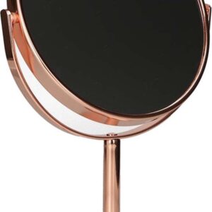 Make-up spiegel op voet - 7x vergrotend - rosé goud
