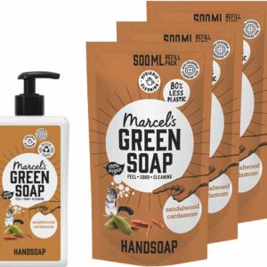 Marcel's Green Soap Sandelwood & Cardemon Handzeep Pakket