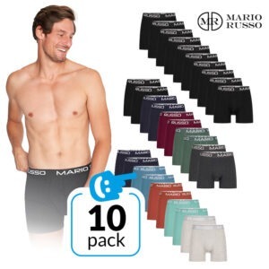 Mario Russo Boxershorts - 10-pack - Keuze uit 3 kleurensets
