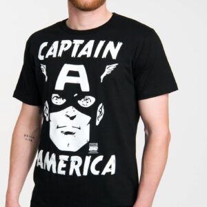 Marvel - Captain America - Portrait - Easyfit - black - Original licensed product