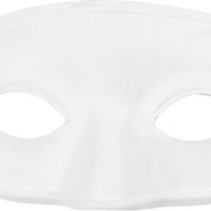 Masker 9,5 X 18,5 Cm Wit Papierpulp 1 Stuk