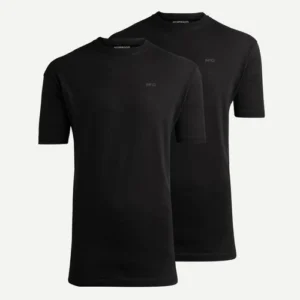 McGregor 2 Pack Basic T-Shirt Met Logo - Zwart, Set van: 2 Pack