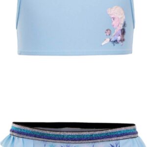 Meisjes Bikini - Frozen - Elsa - Lichtblauw - Maat 4 jaar (104 cm)