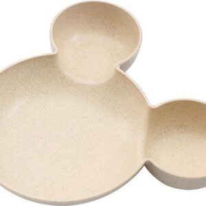 Mickey Mouse Kinderservies-Baby Bord-Kinderbordje-Duurzaam-Eco Friendly-Tarwe- Beige