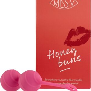 Miss V Honeybuns Love Balls Vaginale Balletjes - Roze - Ø 30 mm