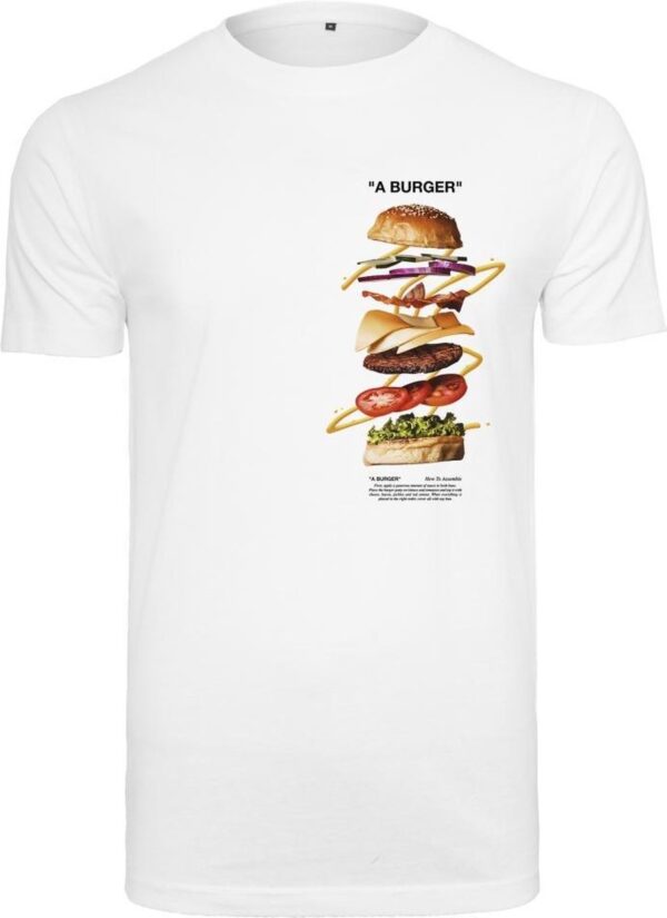 Mister Tee - A Burger Heren T-shirt - M - Wit