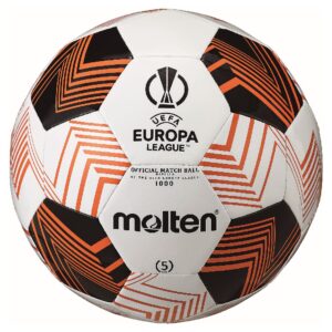 Molten Europa League Voetbal Maat 5 2023-2024 Wit Zwart Oranje