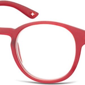 Montana Eyewear MR52B ronde leesbril +3.50 mat rood