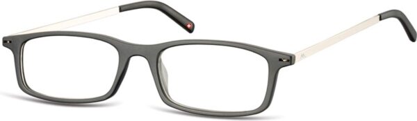 Montana Eyewear MR53 platte leesbril +2.00 zwart in hardcase