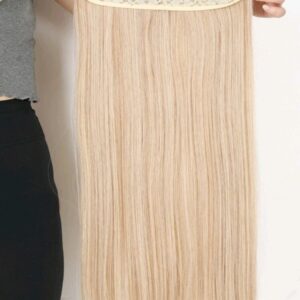Mooie natuurlijk uitstralende haarextensions goud blond stijl in clip 1 stuk 125gr 60cm lang