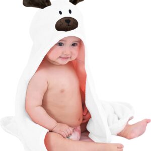 Mooiys Multifunctionele Baby Fleece deken met capuchon - Wikkeldeken - Deken 75x100 cm - Konijn - Bruin