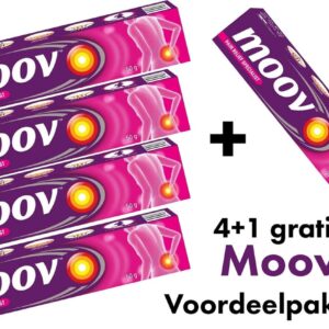 Moov Cream - Pain Relief - Pijn Verlichting Zalf - 50g - MultiPack - 5 x 50 gram