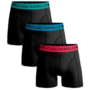 Muchachomalo Boxershorts Microfiber 3-pack Black/Black/Black