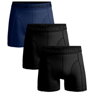 Muchachomalo Boxershorts Microfiber 3-pack Black/Black/Blue