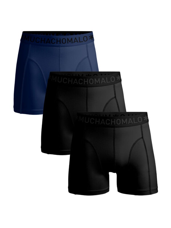 Muchachomalo Boxershorts Microfiber 3-pack Black/Black/Blue