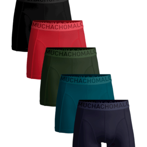Muchachomalo boxershorts 5-pack solid light cotton