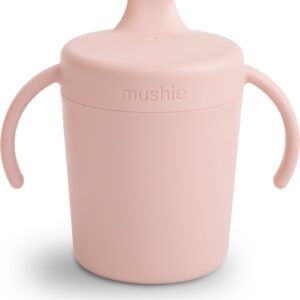 Mushie Trainer Drinkbeker - Blush