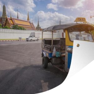 Muurdecoratie Tuk Tuk - Thailand - Taxi - 180x120 cm - Tuinposter - Tuindoek - Buitenposter