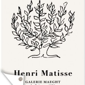 Muurdecoratie buiten Matisse - Boom - Natuur - Oude meesters - 120x160 cm - Tuindoek - Buitenposter