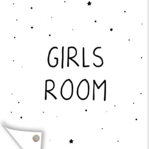 Muurdecoratie buiten Quotes - Girls room - Meisjes - Kind - Spreuken - 120x160 cm - Tuindoek - Buitenposter