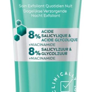 NIVEA DERMA Skin Clear Dagelijkse Verzorgende Nacht Exfoliant - Gezichtsreiniger - Met Salicylzuur (AHA) en glycolzuur - Niacinamide - 40 ml