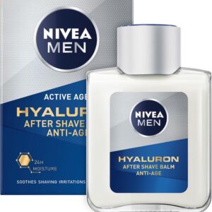 NIVEA MEN Anti-Age Hyaluronzuur Aftershave Balsem - Revitaliseert de huid na het scheren - Hydraterende werking - 100 ml