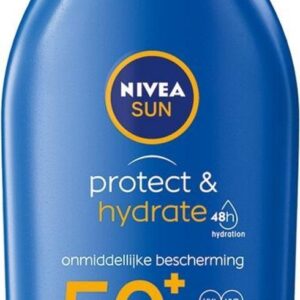 NIVEA SUN Protect & Hydrate Zonnemelk Travelsize - SPF 50 - Mini Zonnebrand - Waterbestendig - 100 ml