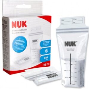 NUK | Breast Milk Bag | zakje moedermelk bewaren | 25 stuks | 180 ml